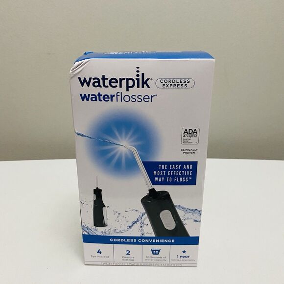 Waterpik Water Flosser Cordless Express WF-02W022 ADA Accepted Easy & Effective - Picture 1 of 4